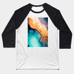 Sweet Splash - Abstract Alcohol Ink Resin Art Baseball T-Shirt